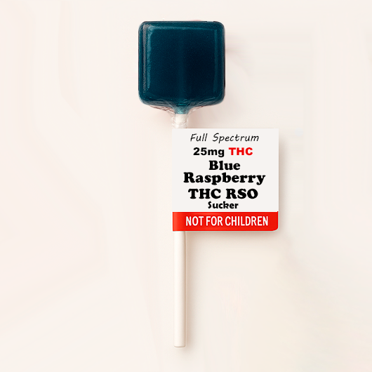THC Lollipops | Blue Raspberry